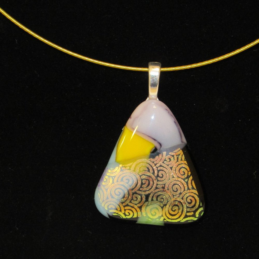 Dichroic Pendant Necklace